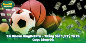 Tài Khoản KingBetPro - Thắng Sốc 1,3 Tỷ Từ Cá Cược Bóng Đá