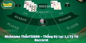 ThầnTài888 - Thắng Kỷ Lục 1,1 Tỷ Từ Baccarat
